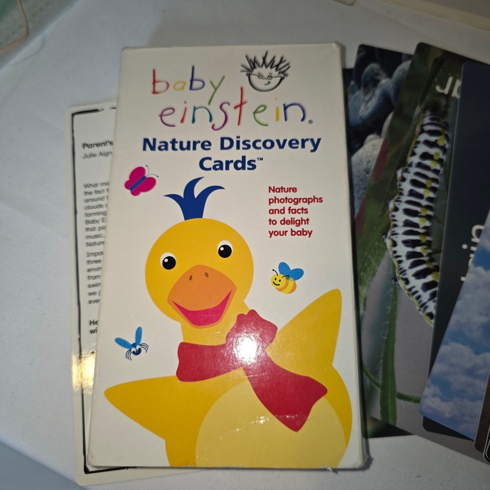 Baby Einstein Discovery Cards Nature Numbers and Shapes Flashcards Set NOTE